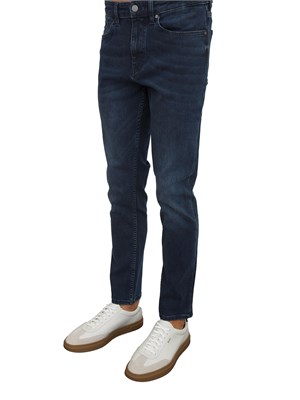 Jeans Boss uomo in cotone blu in UOMO