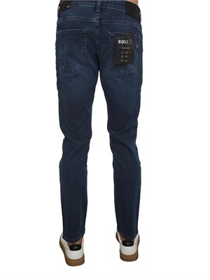 Jeans Boss uomo in cotone blu in UOMO