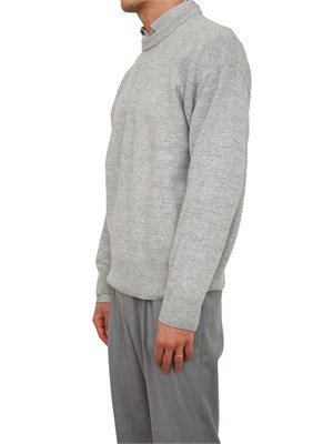 Maglia Boss uomo in lana vergine grigia in UOMO