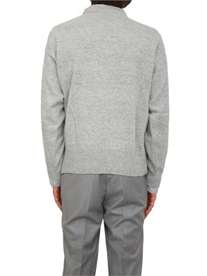 Maglia Boss uomo in lana vergine grigia in UOMO