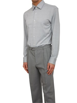 Camicia Boss uomo in maglina grigia in UOMO