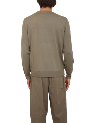 Maglia Boss uomo in lana vergine verde in UOMO