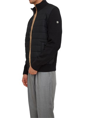 Giubbino Boss uomo in lana e cotone nero in UOMO