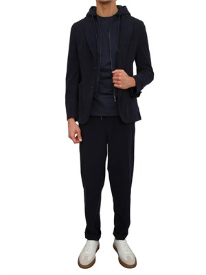 T-shirt m/l Boss uomo in cotone blu in UOMO