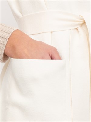 Gilet donna Abete Max Mara in viscosa punto tessuto bianco in DONNA