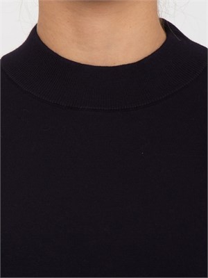 Maglia donna Amici Max Mara  in filato di viscosa blu in DONNA