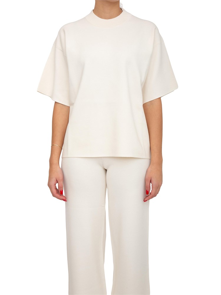 Maglia donna Amici Max Mara  in filato di viscosa bianca