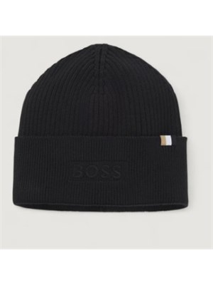 Berretto Boss uomo in misto lana nero in UOMO