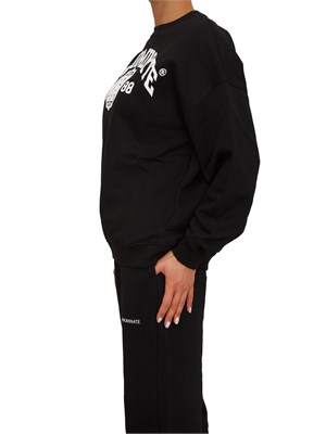 Felpa Hinnominate donna in cotone nero e logo in DONNA