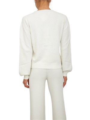 Maglia Hinnominate donna in misto viscosa panna con paillettes in DONNA