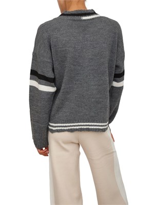 Maglia Hinnominate donna in lana e viscosa grigia in DONNA