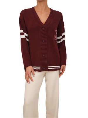 Cardigan college Hinnominate donna in lana e viscosa bordeaux in DONNA