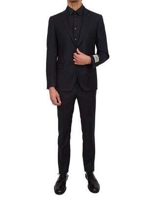 Abito CC Corneliani in lana vergine blu in UOMO