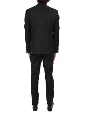 Abito CC Corneliani in lana vergine blu in UOMO