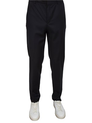 Pantaloni uomo Corneliani in lana vergine blu in UOMO