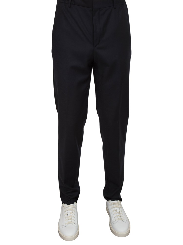 Pantaloni uomo Corneliani in lana vergine blu