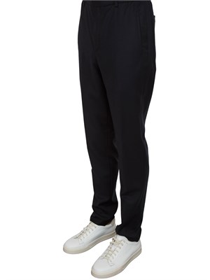 Pantaloni uomo Corneliani in lana vergine blu in UOMO