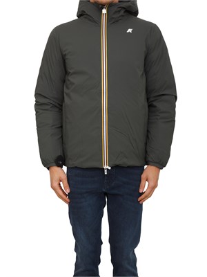 Giubbino uomo Jack K-Way double face verde e nero in UOMO