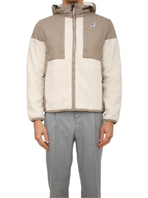 Giubbotto Samson KWAY unisex in tessuto effetto sherpa beige in UOMO