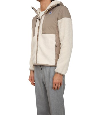 Giubbotto Samson KWAY unisex in tessuto effetto sherpa beige in UOMO