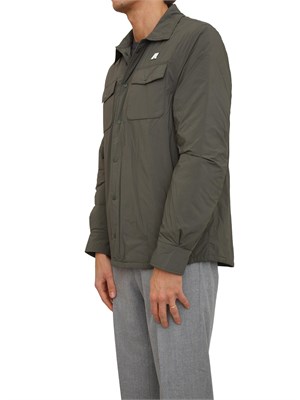 Gilet uomo K-Way modello Valty in nylon verde in UOMO