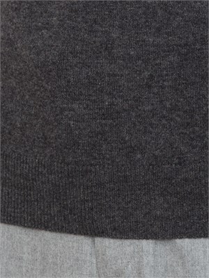 Maglia girocollo Corneliani in lana e cashmere grigia in UOMO