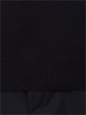 Maglia girocollo Corneliani in lana blu in UOMO