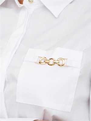 Camicia Ercolina Kocca in cotone bianco in DONNA