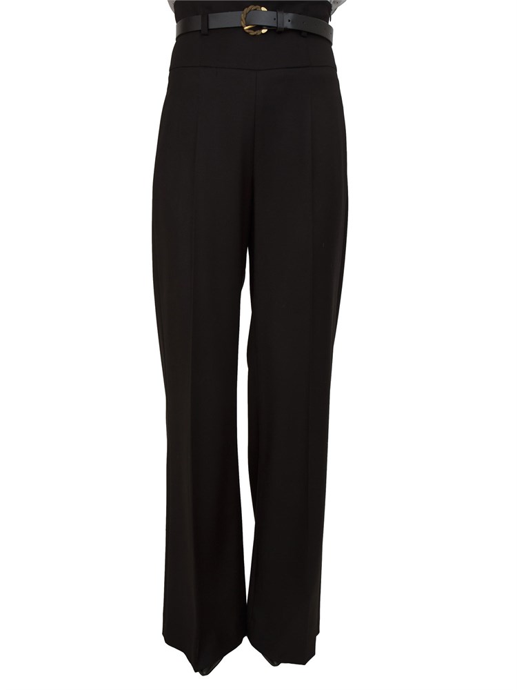 Pantaloni Fidele Kocca in viscosa nera