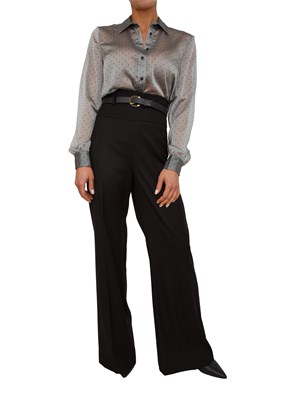 Pantaloni Fidele Kocca in viscosa nera in DONNA