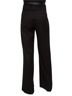 Pantaloni Fidele Kocca in viscosa nera in DONNA