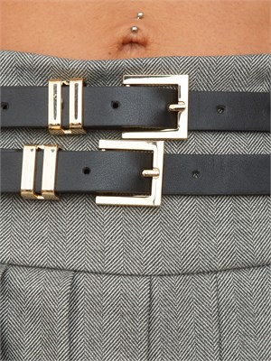 Gonna plissÉ Goswin Kocca in misto viscosa spigata grigia in DONNA