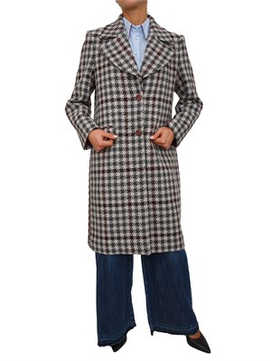 Cappotto Camanto Kocca in misto lana in tartan in DONNA