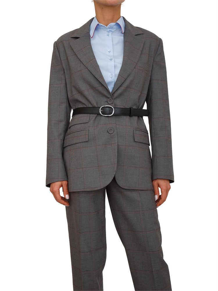 Giacca donna Emmanuel Kocca in misto viscosa grigia