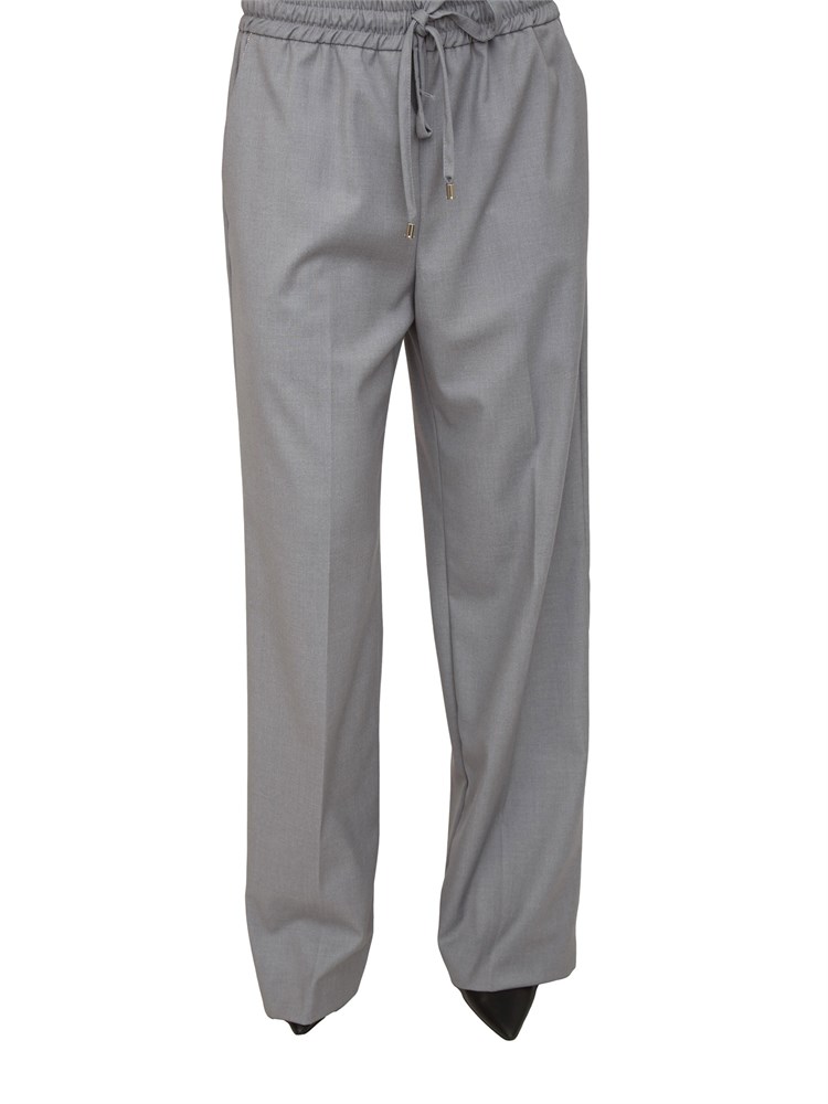 Pantaloni Francisco Kocca in misto viscosa grigia