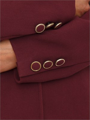 Cappotto Jolukafur di Kocca in misto viscosa bordeaux in DONNA