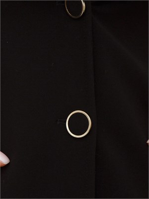 Cappotto Jolukafur Kocca in misto viscosa nero in DONNA