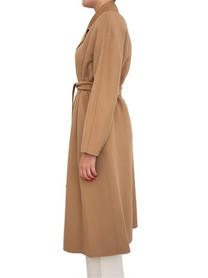 Cappotto midi Cles Max Mara in doppio drap di lana cammello in DONNA