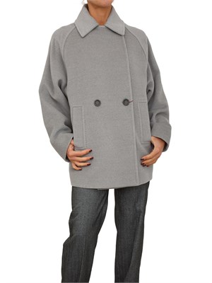 Giaccone caban Ariano Max Mara doppiopetto grigio in DONNA