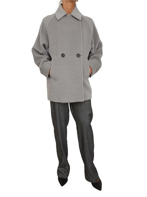 Giaccone caban Ariano Max Mara doppiopetto grigio in DONNA