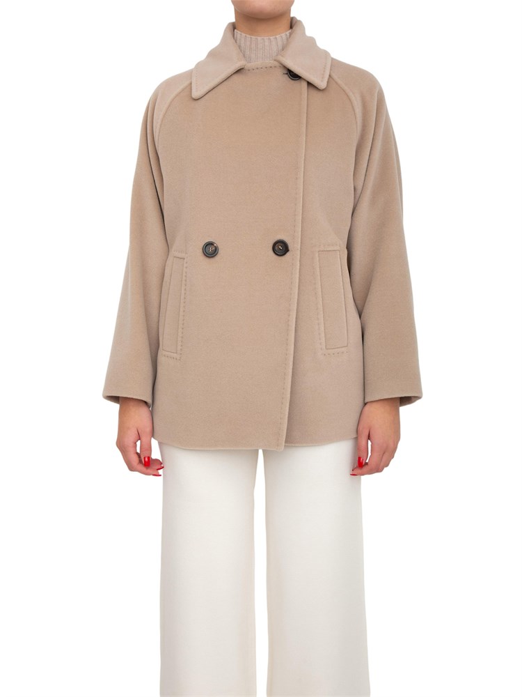 Giaccone caban Ariano Max Mara doppiopetto beige