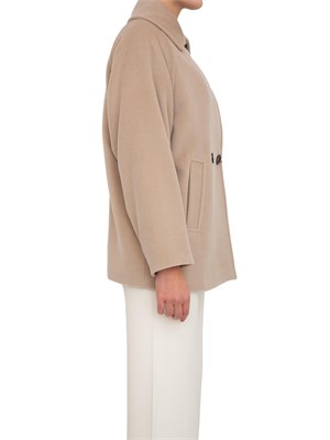 Giaccone caban Ariano Max Mara doppiopetto beige in DONNA