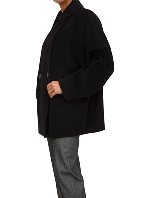 Giaccone caban Ariano Max Mara doppiopetto nero in DONNA