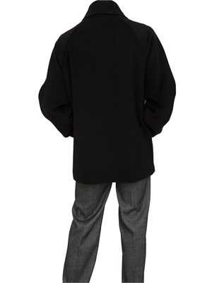 Giaccone caban Ariano Max Mara doppiopetto nero in DONNA