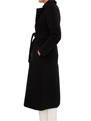 Cappotto Tenzone Max Mara in beaver di pura lana nero in DONNA