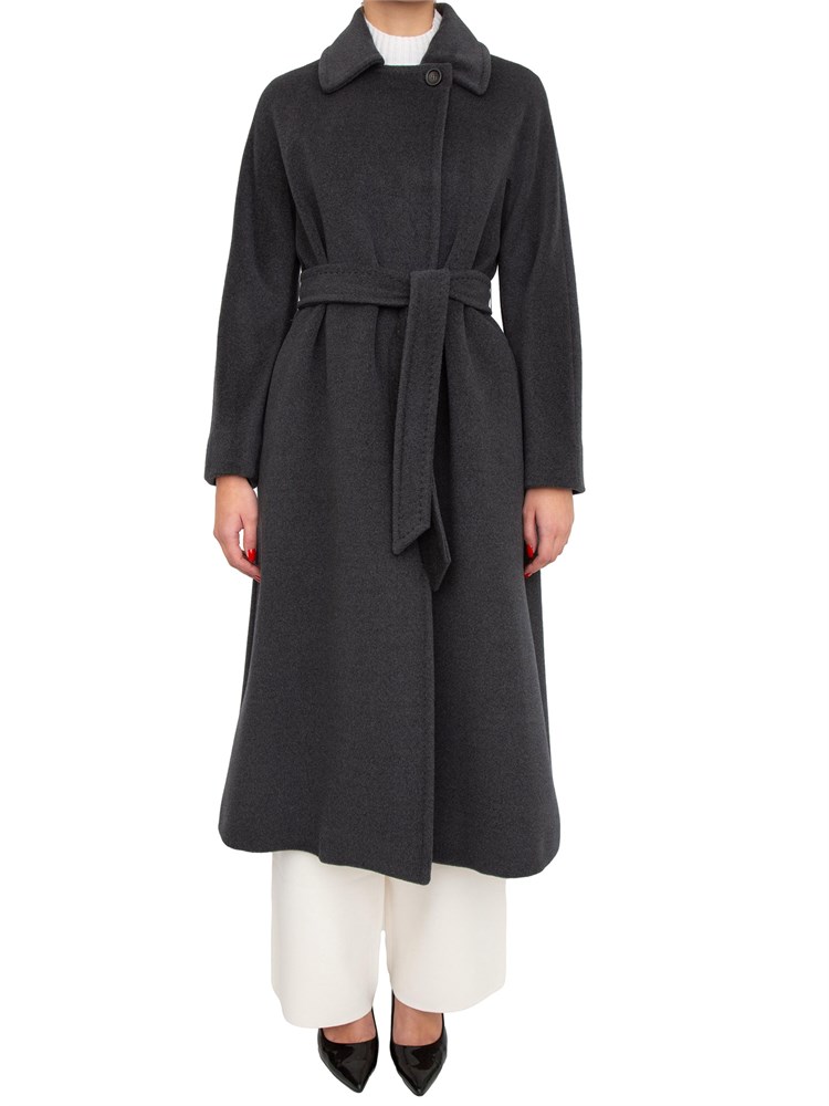 Cappotto Tenzone Max Mara in beaver di pura lana grigio