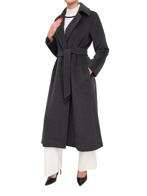 Cappotto Tenzone Max Mara in beaver di pura lana grigio in DONNA