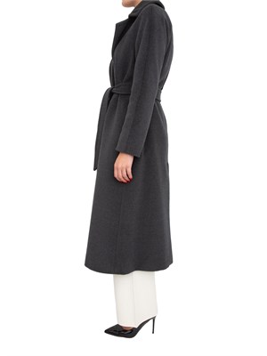 Cappotto Tenzone Max Mara in beaver di pura lana grigio in DONNA