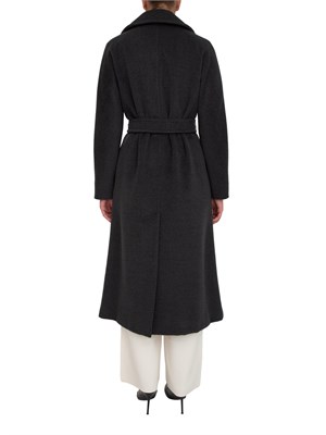 Cappotto Tenzone Max Mara in beaver di pura lana grigio in DONNA