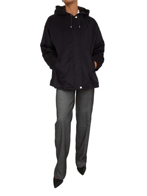 Giaccone donna Derris Max Mara in drap di lana blu in DONNA